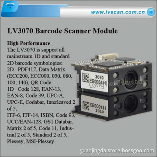 USB Scanner for Barcode Reader, High Precision, TTL232 Interface